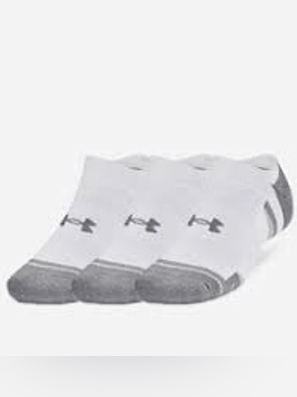 Under Armour Unisex UA Performance Tech Pro Cushioned Socks No Show 3pk L 8.5-13